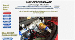 Desktop Screenshot of mscperformance.com