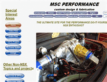 Tablet Screenshot of mscperformance.com